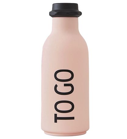 Design Letters Drikkeflaske - 500 ml - Pink m. TO GO Design Letters Drikkeflaske - 500 ml - Pink m. TO GO