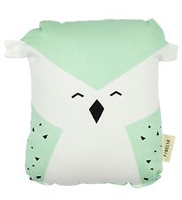 Fabelab Kudde - 20x15 - Animal Friends - 20 cm - Turkos/Vit m. U Fabelab Kudde - 20x15 - Animal Friends - 20 cm - Turkos/Vit m. U