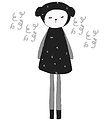Fabelab Wallstickers - Dreamy Friend Sheep - Schwarz m. Schafen