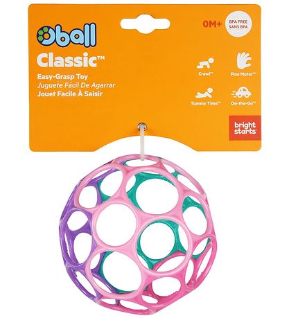 Oball Classic+ Pallo - 8 cm - Vaaleanpunainen/Vihreä/Violetti/Va Oball Classic+ Pallo - 8 cm - Vaaleanpunainen/Vihreä/Violetti/Va