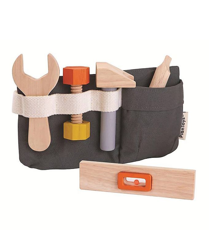 PlanToys Værktøjsbælte m. Værktøj - Træ