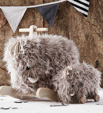 Kids Concept Trækdyr - Mammut - Grå