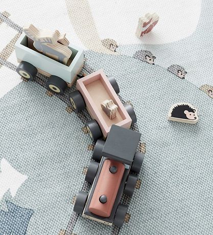Kids Concept Train w. Animals - 44,5 cm