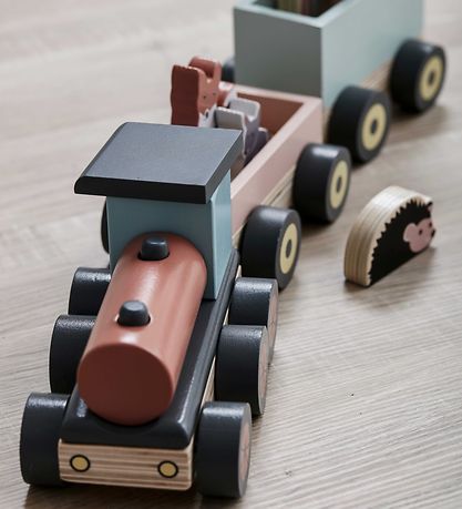 Kids Concept Train w. Animals - 44,5 cm