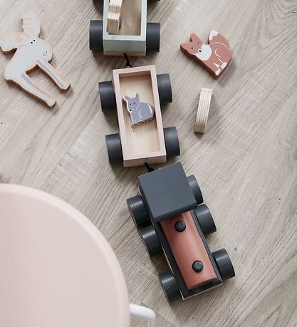 Kids Concept Train w. Animals - 44,5 cm