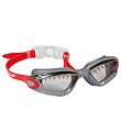 Bling2o Schwimmbrillen - Jaws - Rot/Grau m. Hai Bling2o Schwimmbrillen - Jaws - Rot/Grau m. Hai
