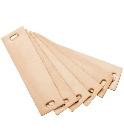 Leander Handles - 6 pcs - Leather - Natural Leander Handles - 6 pcs - Leather - Natural