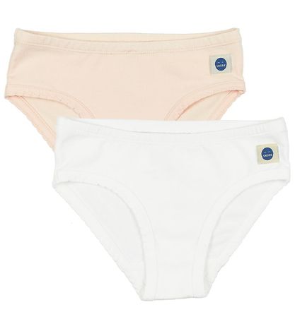 Snork Trusser - 2-pak - Andrea - Hvid/Pudderrosa