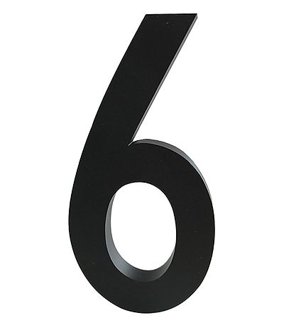 Nombre Majuscule Design Letters - 6 - Noir Nombre Majuscule Design Letters - 6 - Noir