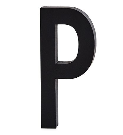 Lettre en aluminium Design Letters - P - Noir