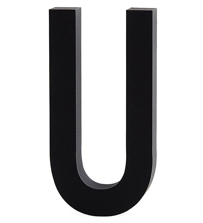 Design Letters Alubogstav - U - Sort