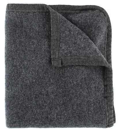 Couverture Joha - 85x58 - Laine - Gris Charbon